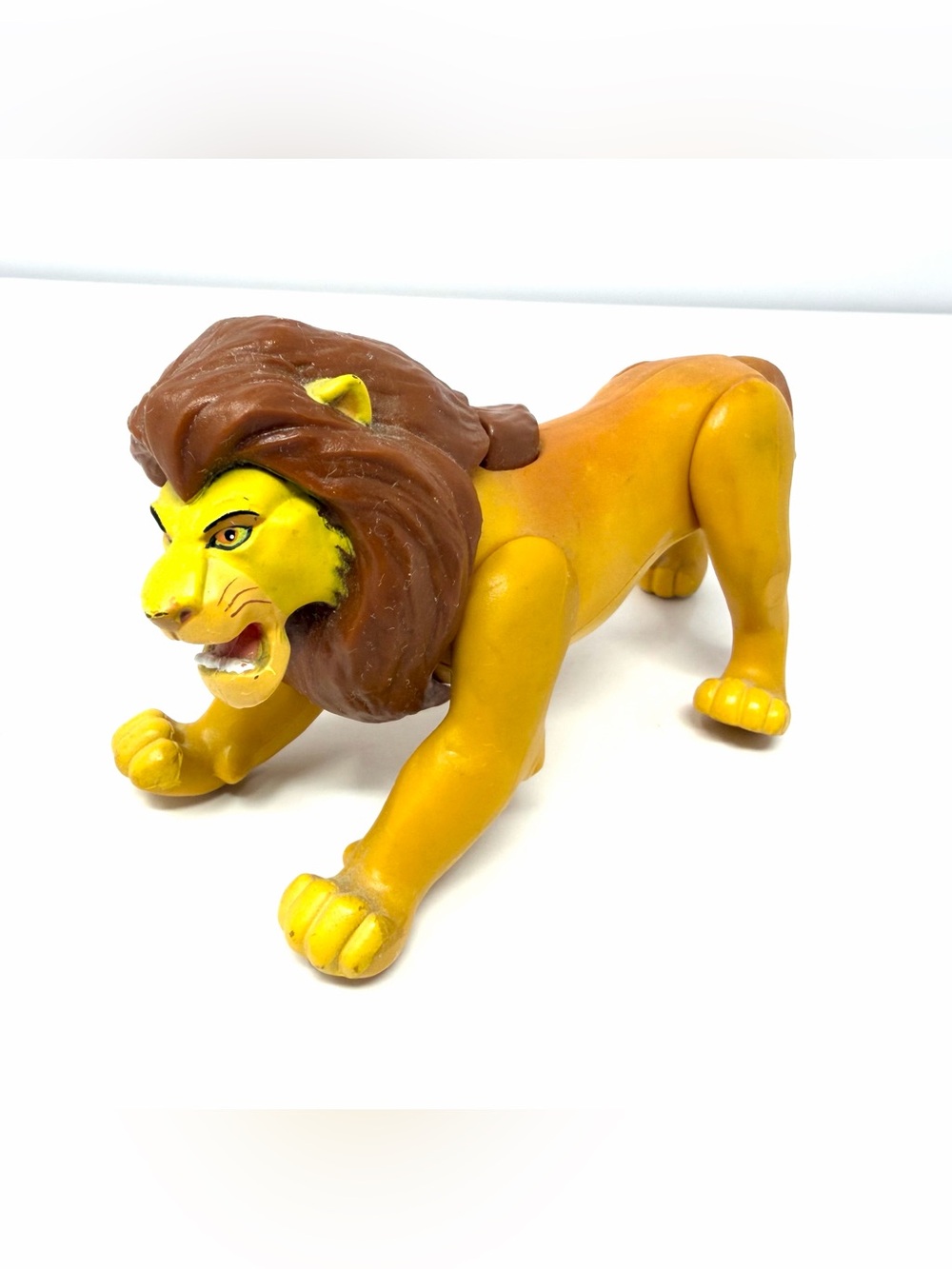 Mufasa Figure Toy Disney Lion King Push Button Fighting Battle Action Mattel